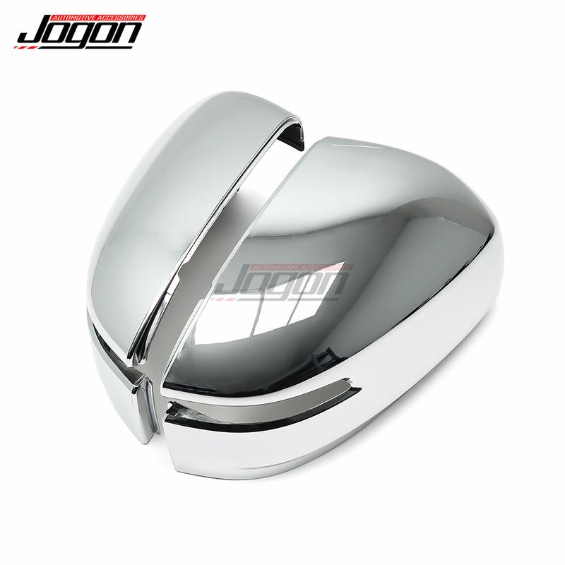 2pcs ABS Chrome Rear Mirror Caps Car Side Wing Rear View Mirror Cover Trim For Toyota Land Cruiser 300 Series LC300