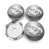 For Toyota TRD Camry Corolla Yaris Chr Auris Avensis T25 GR 4pcs 60mm Car Wheel Center Hub Center Cap Rim Hub Dustproof Cover Emblemem