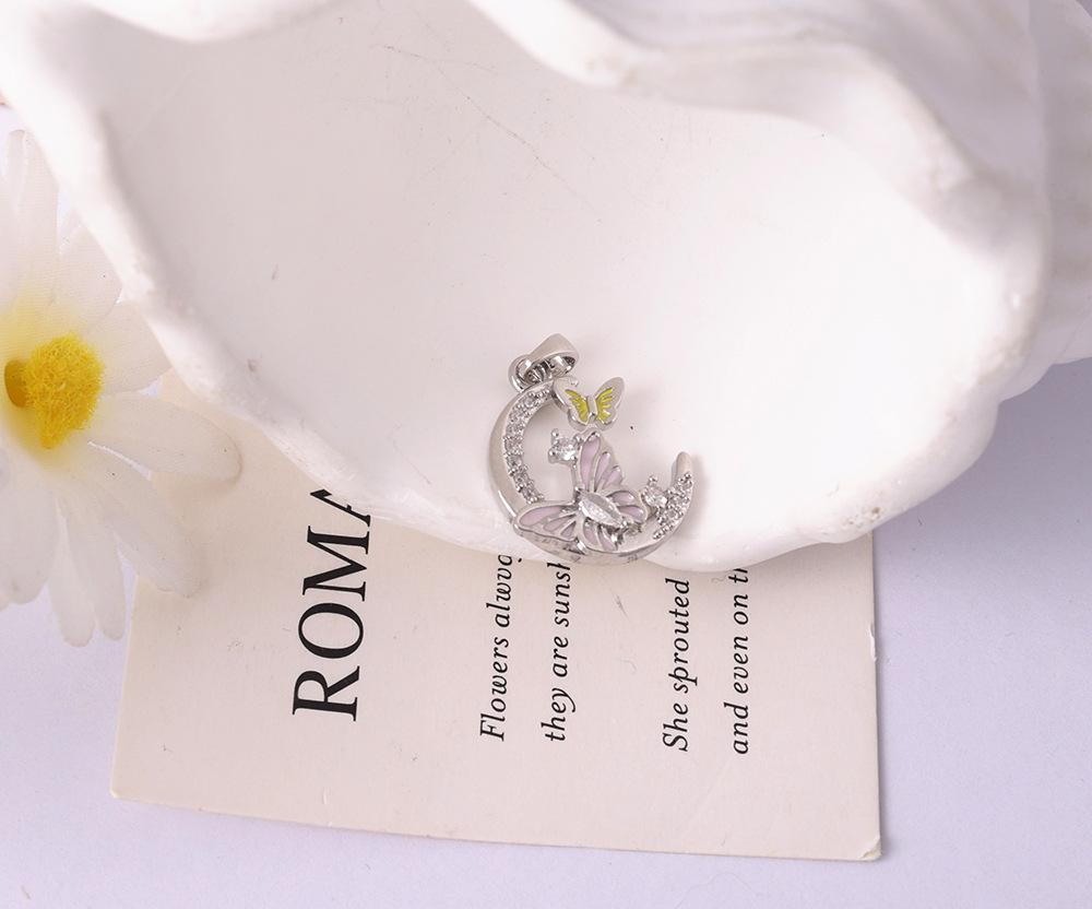 Зачарованное эльфийское лунное ожерелье-подвеска со стразами - Невыцветающая милая цепочка на ключицу