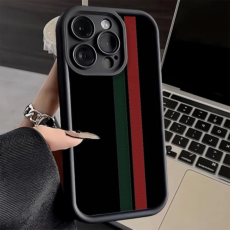 Phone Case for iPhone 17 Air 16E 15 16 Pro Max Luxury Sports Line Cool Stripe Cover 14 Plus 13 12 Mini Soft Shell Silicone Funda iPhone 17