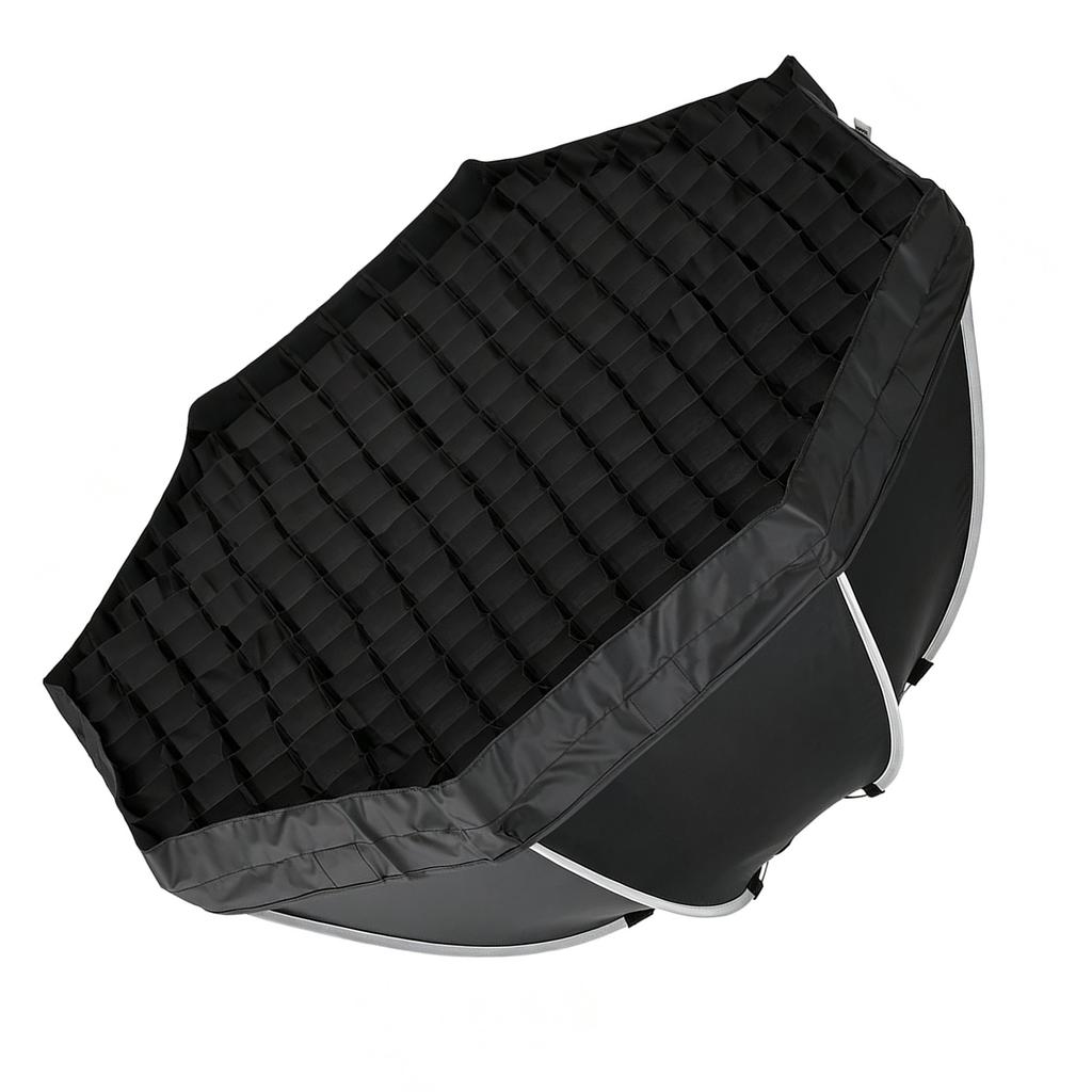 Octagonal Softbox with Bowens Mount 120cm Portable Foldable Quick Release Soft Box with Grid and Diffuser