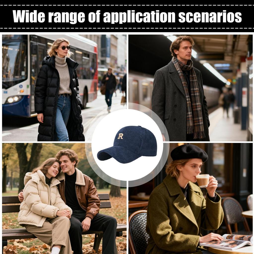 Mens Baseball Caps Adjustable Breathable Caps Headgear Winter Baseball Hat For Family Friends Casual Sports Outdoor Travel