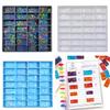 Flexible Silicone Three-dimensional Dominoes Ornament Crafts Decoration Mold Epoxy Resin Craft for Home Decoration