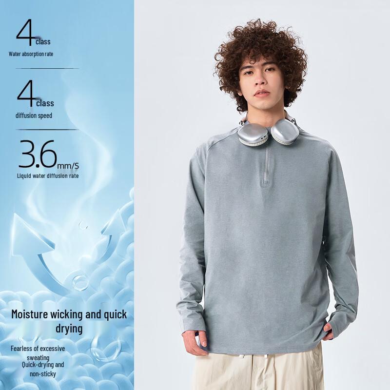 Warrior Men's Quick-Dry Long Sleeve Running T-Shirt