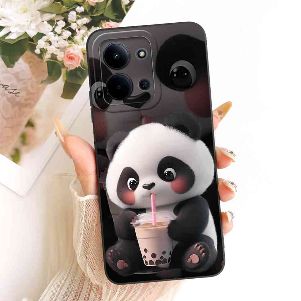 For Xiaomi Redmi 15C 4G Case Cute Couple Flower Cartoon Cover Phone Case For Xiaomi Redmi 15C Redmi15C 4G 5G Back Cover Capa