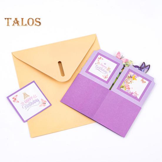 Butterfly Pop Up Card Handcrafted 3D Paper Flower Bouquet Pop-up Greeting Card for Birthday Anniversary Mother's Day