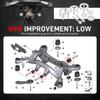 BEVEE Aluminum Rear Differential Mount ert Kit for BMW E90 E92 E93 E91 E87 E88 E82 E81 2005-2013, Car Accessories