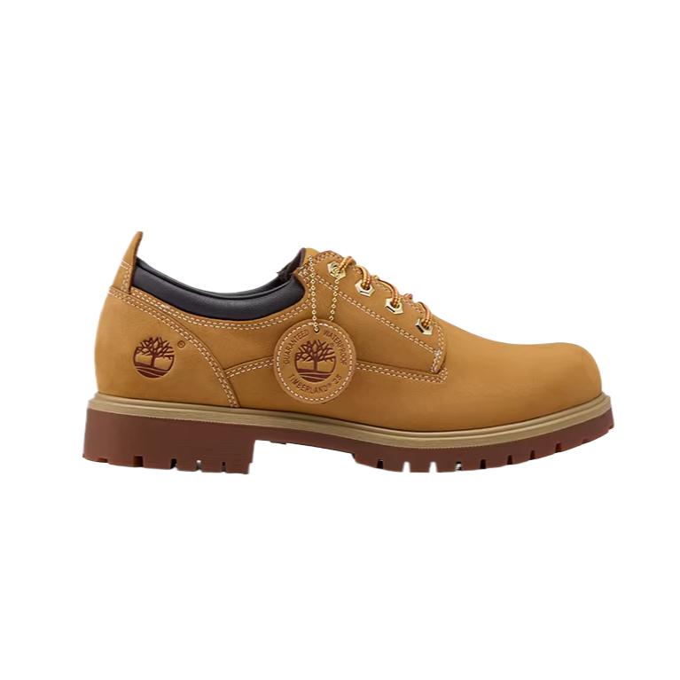 Timberland Botas Cortas de Cuero Impermeables Amortiguadoras con Cordones Lisas para Exterior para Hombre A2R1N754