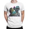 Mens TShirt Daft Punk Electronic Band  Leisure 100 Cotton Tees Short Sleeve  T Shirts Crewneck Tops Plus Size