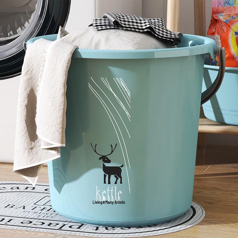 ZISIZ Large Household Plastic Bucket with Lid