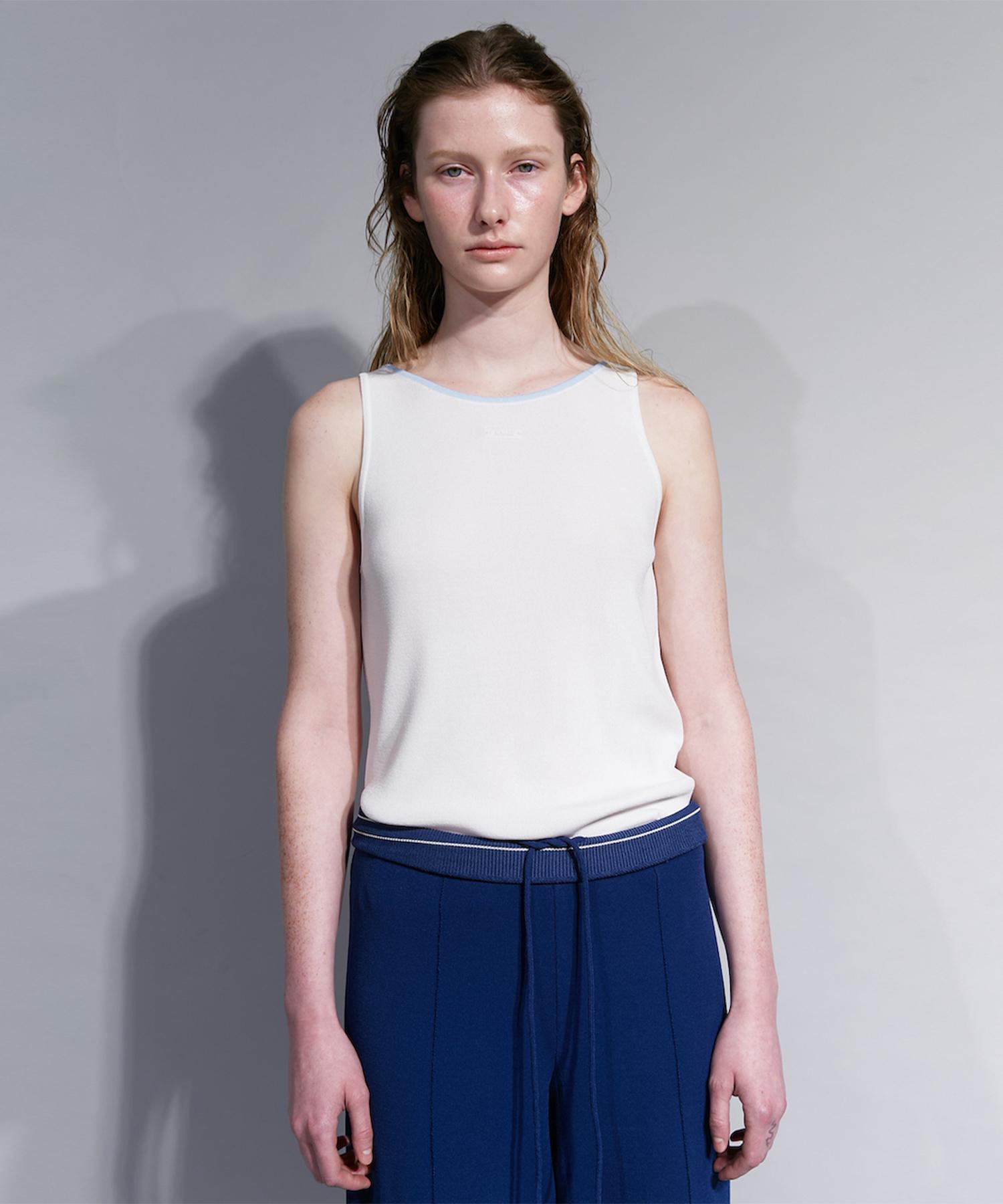 Maggie Frill Sleeveless (White) White
