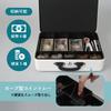 Carl Office Equipment MR-2700 Portable Cash Box, Attache Case Style, Simple Cash Register with Cylinder Lock