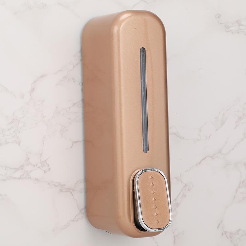 1-2pcs Hotel Manual Soap Dispenser Wall Mounted Shampoo And Shower Gel Box Bathroom Soap Bottle Portable Press Dispense Liquid