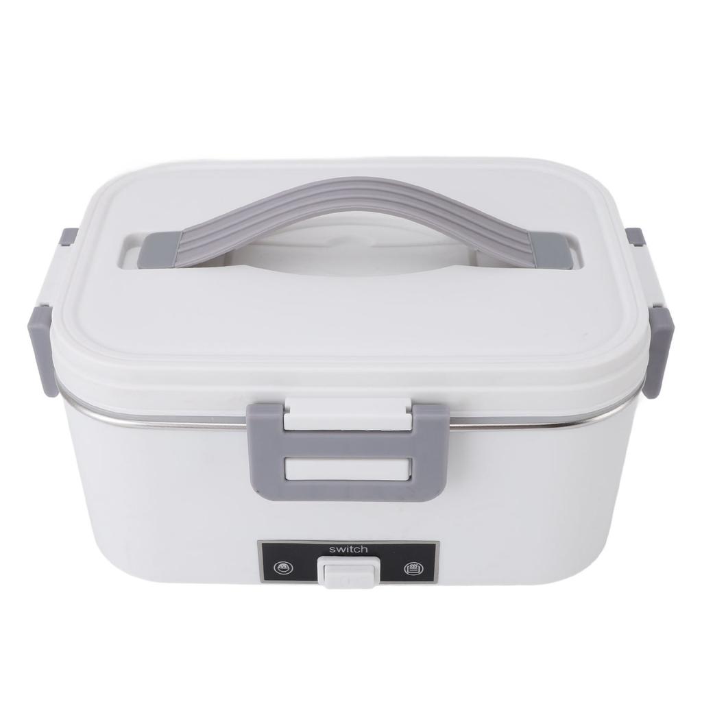 Electric Lunch Box 1.8L 360 Degree Circulation Heating SUS304 Liner Dishwasher Safe Portable Lunch Warmer Box for Home Car