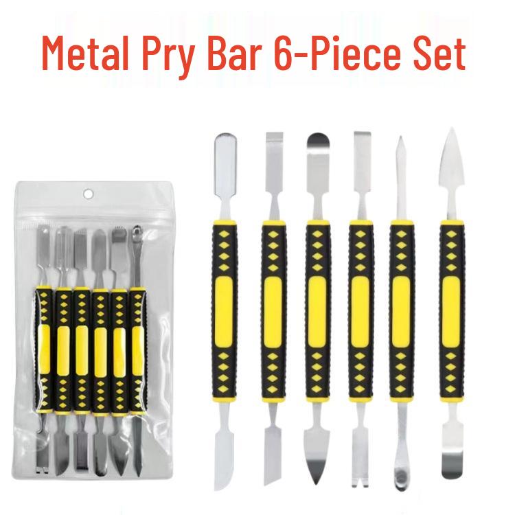 6-Piece Stainless Steel Mobile Phone Pry Bar Set for Disassembly and Repair