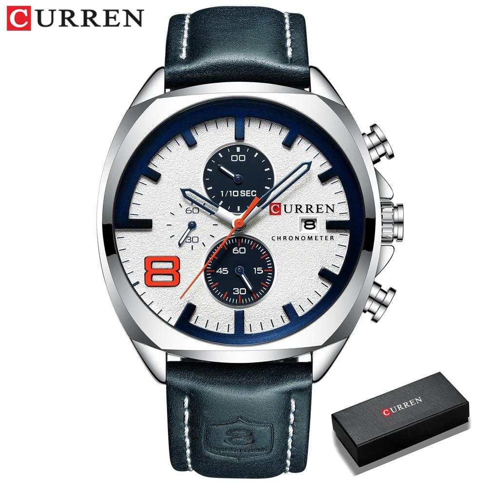 CURREN Men Watch Luxury Wristwatch Quartz Wristwatches Fashion Leather Punk Style Mens Watches Relogio Masculino