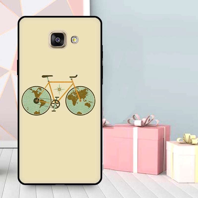 Bike Cycling Art Case For Samsung Galaxy A3 A5 2016 2017 A6 A7 A8 A9 2018 J1 J3 J4 J5 J6 Plus J7 J8 Cover