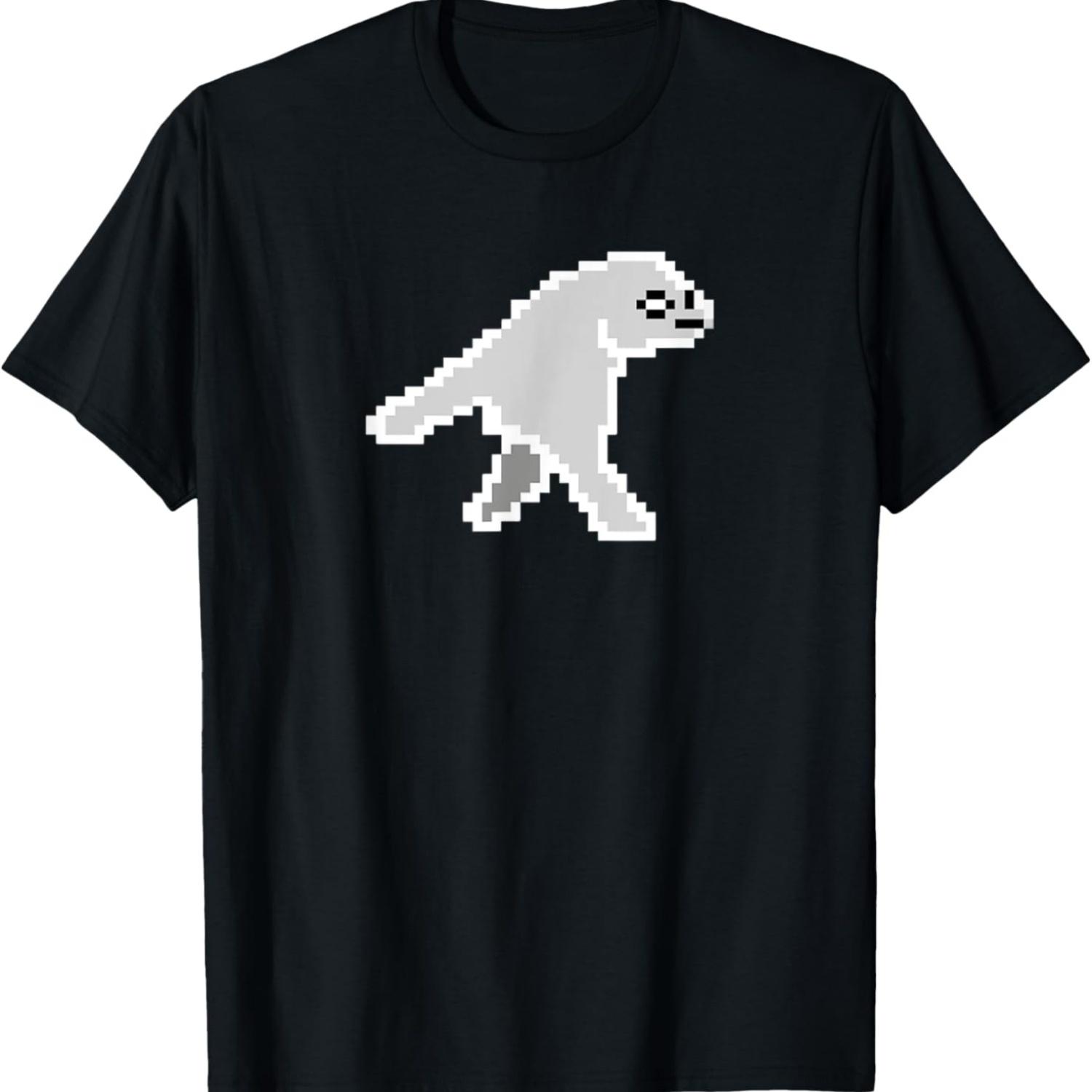 Cursed Cat Meme Half Cat Meme PixelArt Men Women T-Shirt S