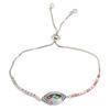 Turkish Evil Eye Bracelet Women Stylish Zirconia Pull Bracelets Hand Jewlery for Mother Friends