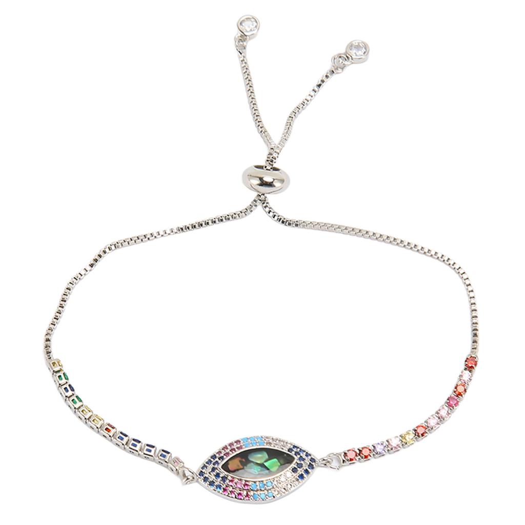 Turkish Evil Eye Bracelet Women Stylish Zirconia Pull Bracelets Hand Jewlery for Mother Friends
