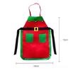 3pcs/set Christmas Kitchen Apron with Hat Fabric Holiday Cooking Aprons for Women Men Christmas Decorations Home Family Party