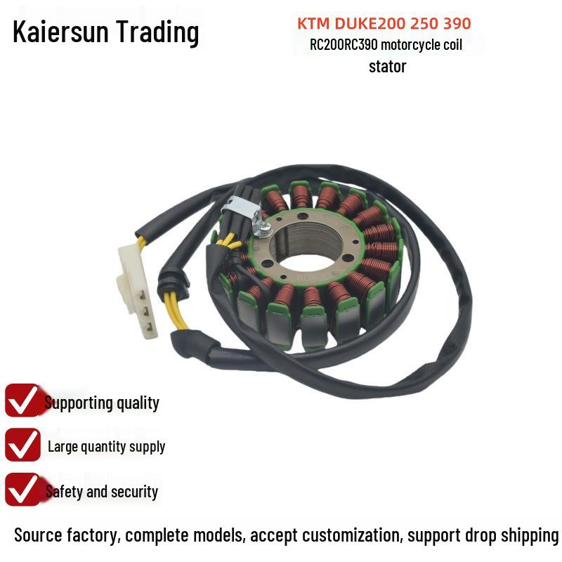 Compatible Magneto Coil Stator for KTM 390 Duke, 200 Duke, and RC 200 Motorcycles Single cylinder