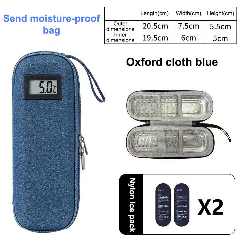 Insulin Cooler Travel Storage Case With Digital Display Medicine Organizer Bag Reusable Diabetes Carrying Bag For Diabetics