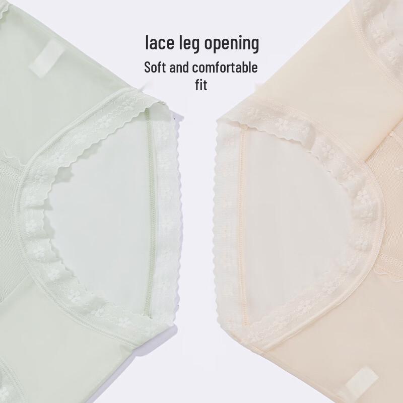 Odifen XKHD16 Damen Mid-Waist Spitze Cool-Touch Slips 3er-Pack