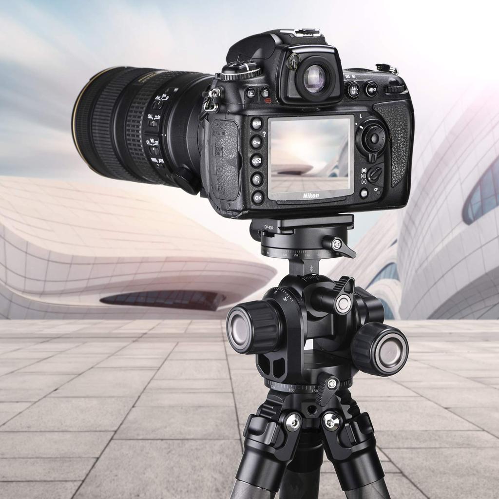 SWFOTO geared tripod panoramic head with a load capacity of up to ideal for architectural and landscape GH-PRO 5kg, photography.