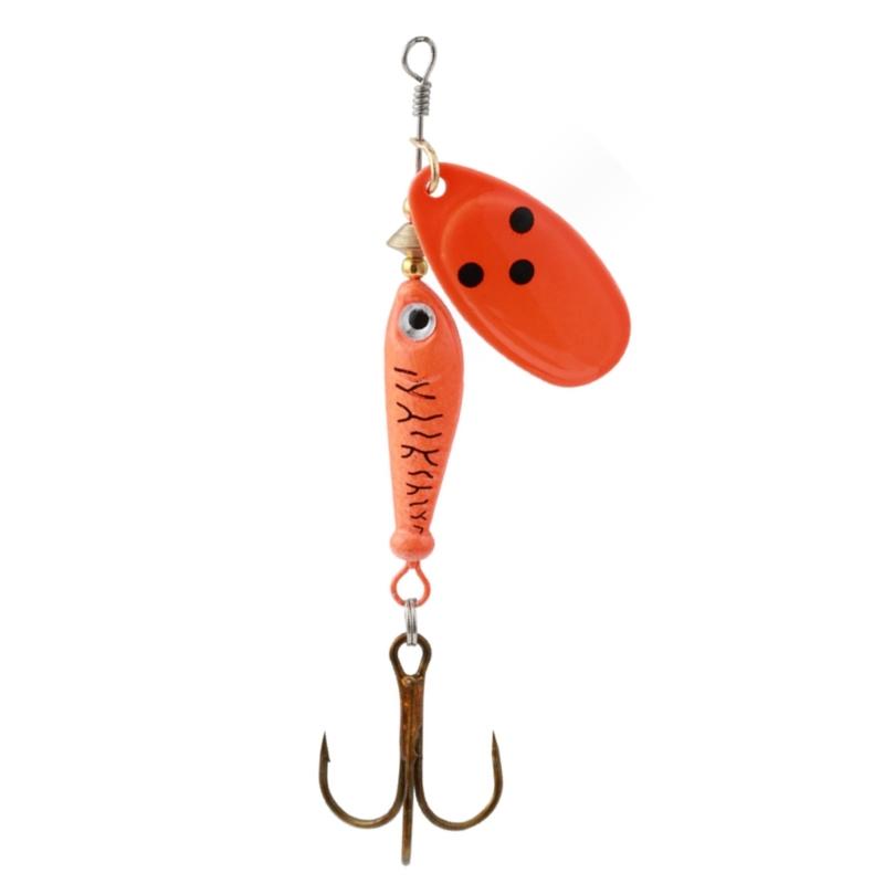 Spinner Fishing Lures with Triple Hooks Sequins Artificial Baits Hard Metal Spinner Baits for Freshwater Saltwater