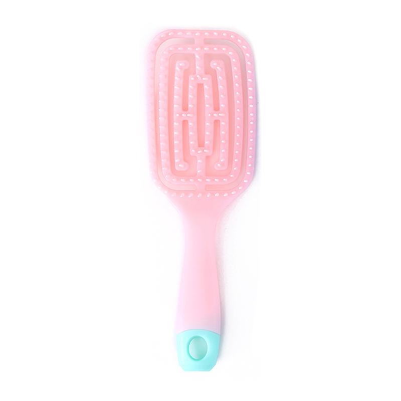Massage Comb Curly Hair Styling Hair Comb Fluffy Plastic Hair Comb, Large Curved Comb Rib Comb