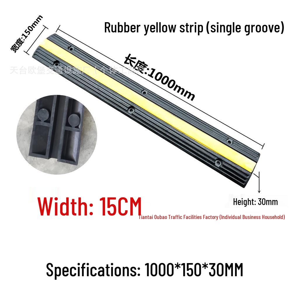 Non-Motorized Lane Mini Bump & Anti-Skid Strip for Bicycles and Pedestrians