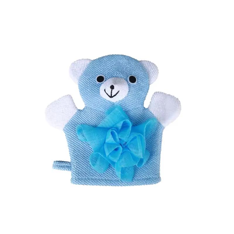 Animal Cute Bathing Gloves Kids Sponges For Bathing Loofah Gloves Shower Kids Body Scrub Hand Puppet Bath Wash Mitt Towel
