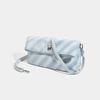Korean Style Chain Twill Folding Tote Bag New Women's Bag Casual Commuting Large Capacity Denim Bag Crossbody Single Shoulder