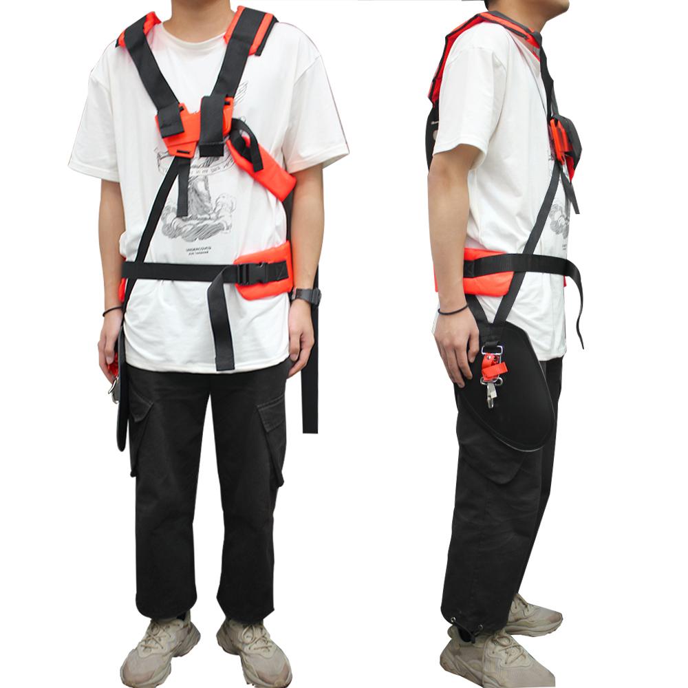 Strimmer Padded Belt Double Shoulder Harness Strap W Shape for Brush Cutter Trimmer Garden Pruner Comfortable Labor Saving
