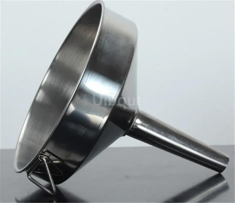 Big Stainless Steel Funnel Kitchen Oil Liquid Metal Funnel with Detachable Filter Wide Mouth Funnel for Canning Kitchen Tools