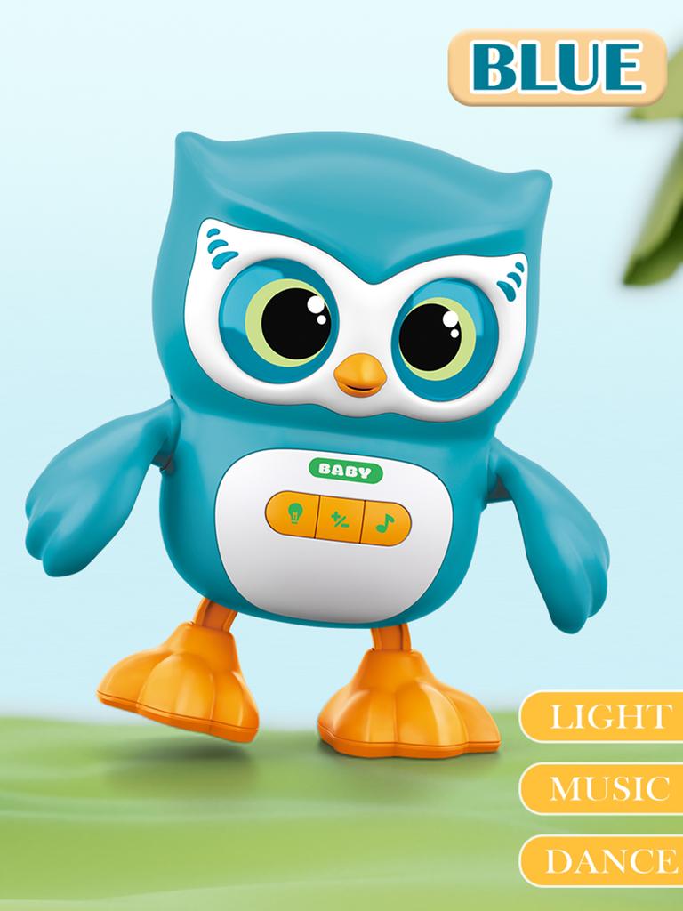 Cute Animals Electronic Toy, Owl Duck Pet with Music Light Dancing Adjustable Volume Moving Robot Mode for Children