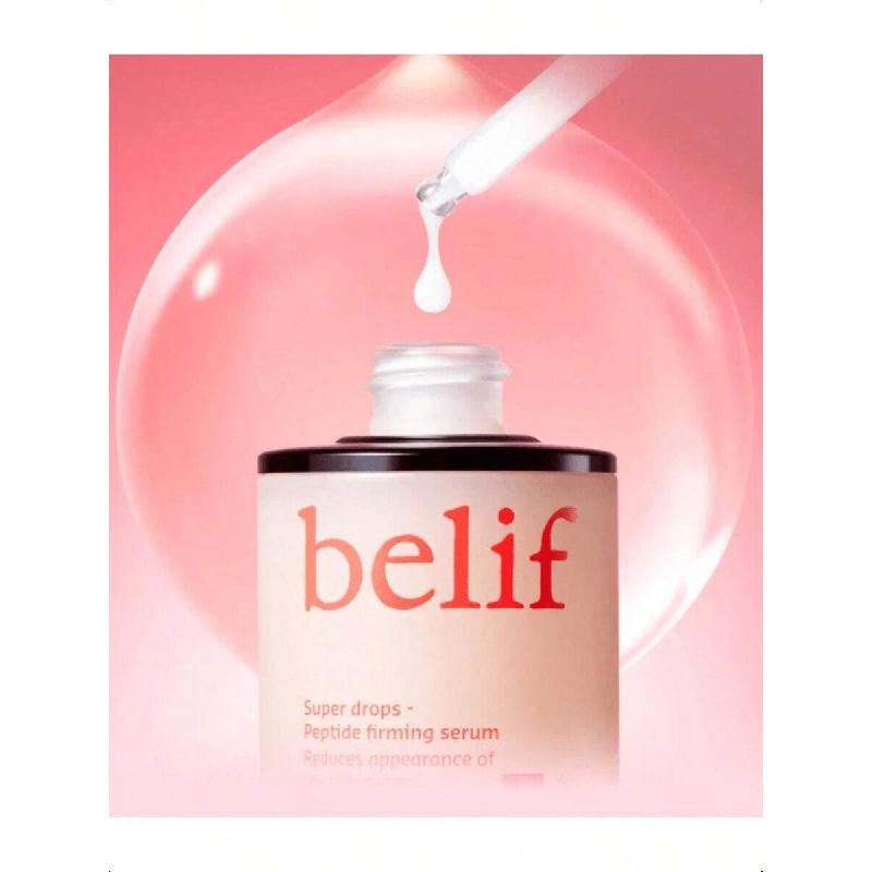 Belif Super Drops Peptide Firming Serum 30ml,Peptide, Retinol & Adenosine,Multi-Action Anti-Aging, Improves Elasticity & Pores