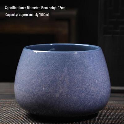 Chaxun Kiln-Glazed Tea Wash Basin and Water Dregs Jar