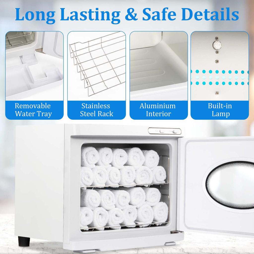 23-Liter Large Holding Capacity Towel Warmer Beauty Salon Drying Towel Disinfection Cabinet Multi-Munction Heating Tool