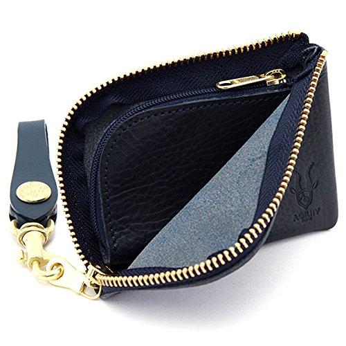AGILITY Affa "Arjan" Coin Case, Card Case, Coin Purse, L-shaped Zipper, Compact, Genuine Leather