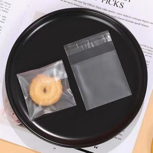 100 Food-Safe Semi-Transparent OPP Bags, Raisin Sandwich Bags, Sweet Packaging Bags, Snack Bags, Bread Bags, Side-Seal Bags, Wrapping Bags, Plastic Ba