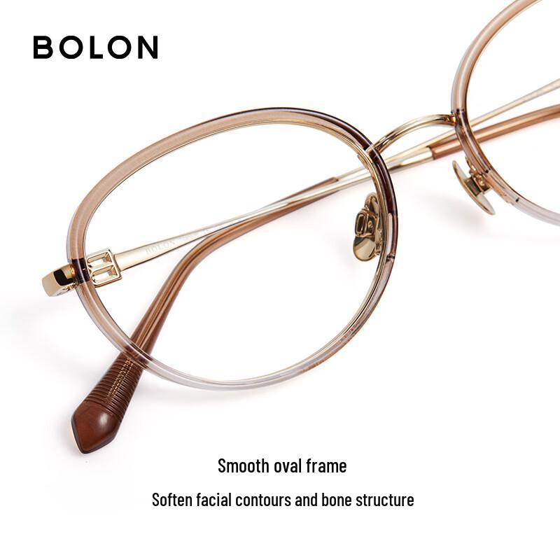 BOLON BA6065 Light Titanium Oval Unisex Optical Frame