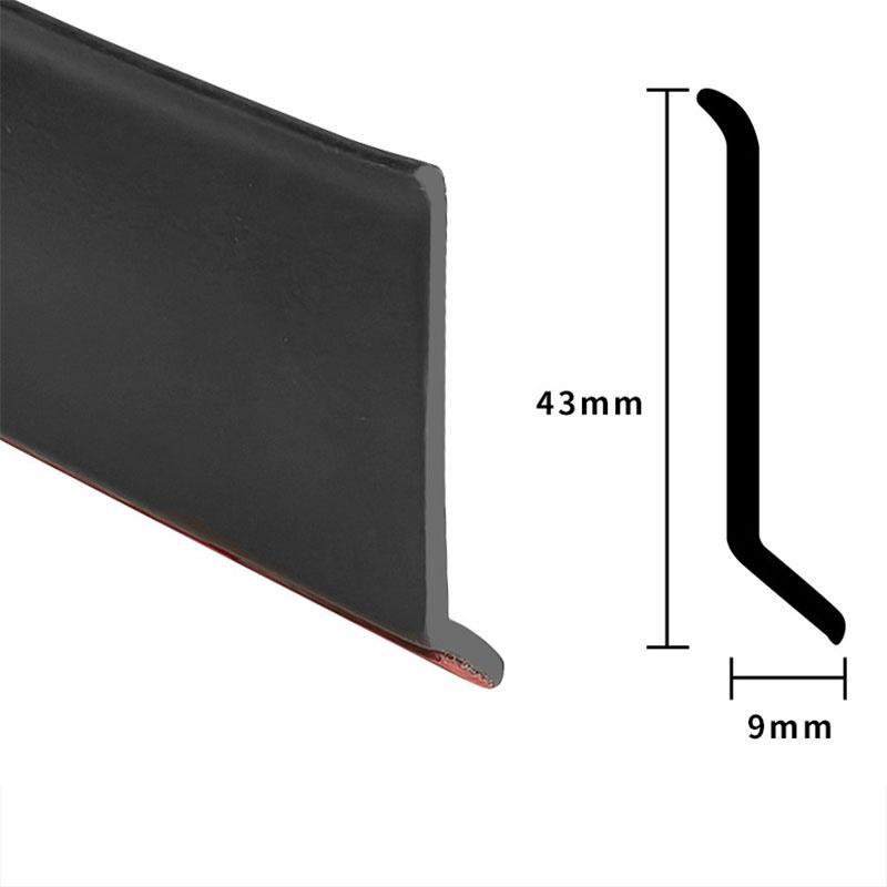 Home Window Water Blocking Bar Sliding Window Rain Weatherstrip for Balcony Insulation Windproof Sealing Strip Flashing Board