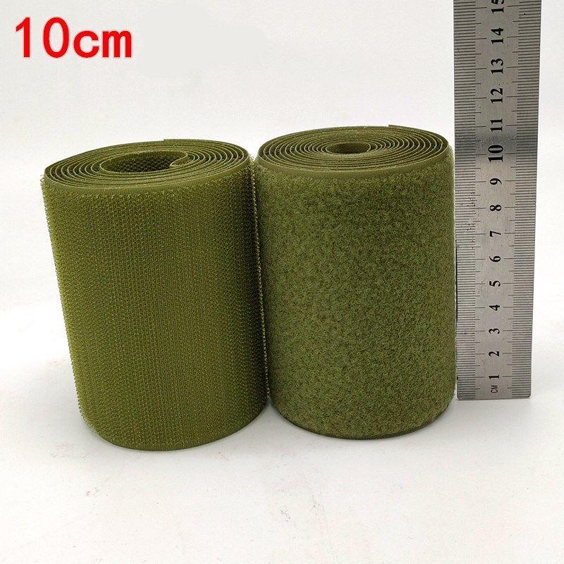 50/100mm Breite Armeegrün Klettverschlussband Magisches Band Zum Befestigen von Stoff Schuhen Aufkleber DIY Nähzubehör