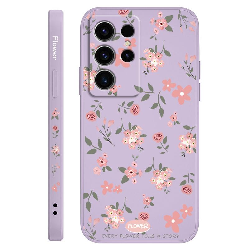 Floral Scent Phone Case For Samsung Galaxy S25 FE S24 S23 S22 S21 S20 Ultra Plus Note 20 Ultra 10 Plus Cover