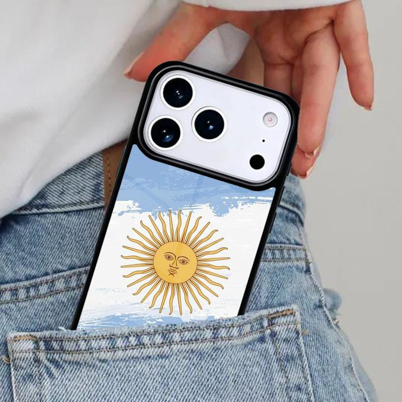 Argentina Flag Phone Case for iPhone 16e 15 14 13 12 17 Pro Max Plus Air 17pro Cover Coque