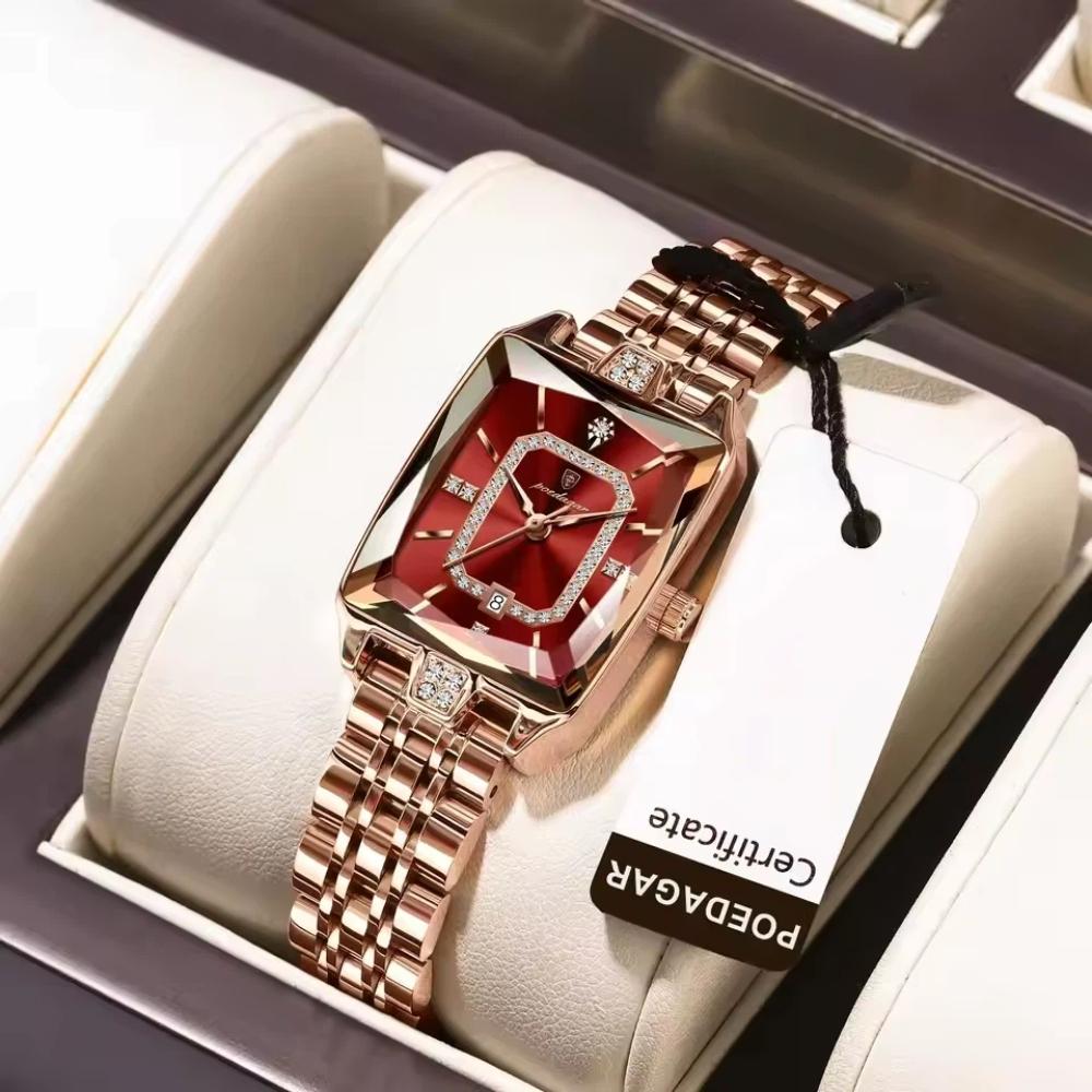 POEDAGAR High Quality Women Watch Waterproof Date Fashion Watches Luxury Stainless Steel Quartz Ladies Wristwatch