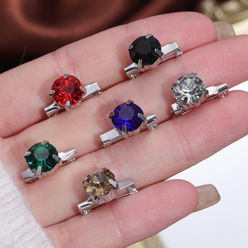 12Pcs/Set Muslim Hijab Scarf Women Safey Brooch Jewelry Islamic Headscarf Shawl Ethnic Accessories