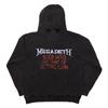 Megadeth Unisex mikina s kapucí pro dospělé Black Friday Back Print Stone Wash